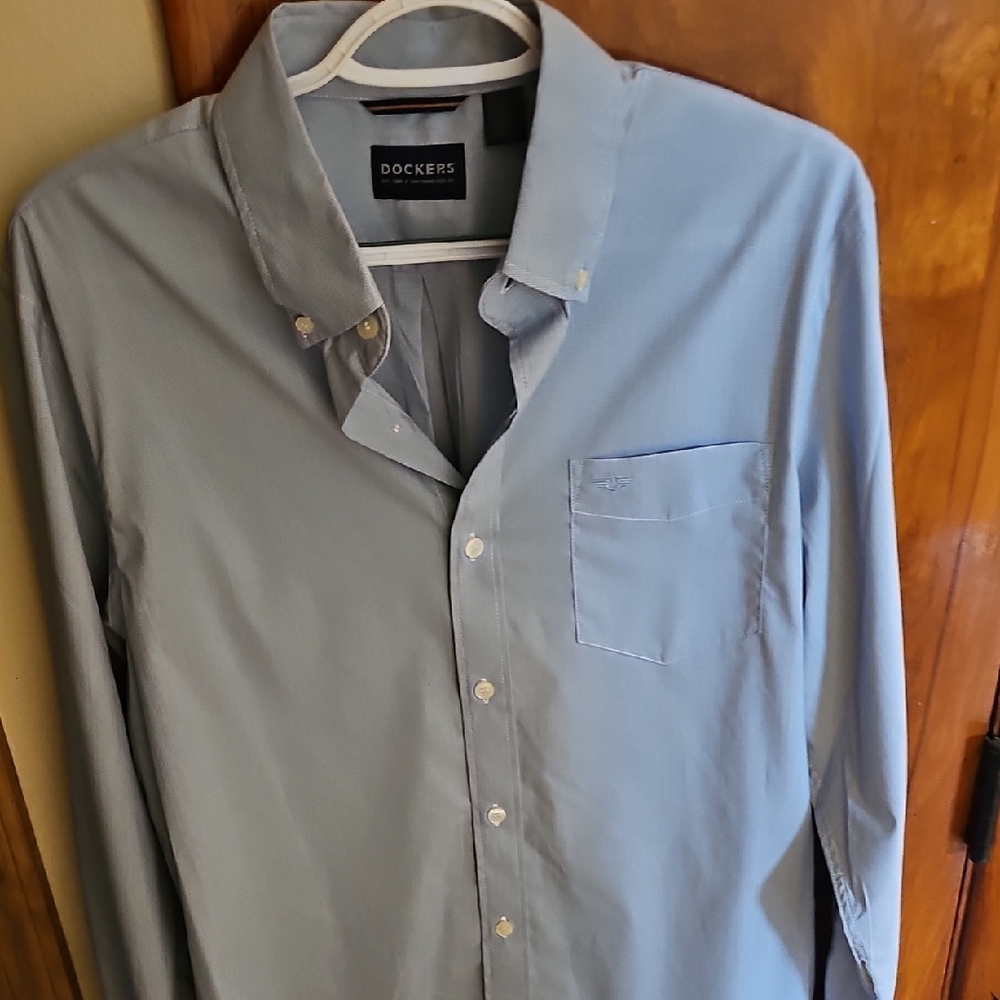Dockers Men's Blue Shirt